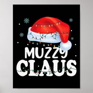 Poster Muzzy Claus Xmas Famille Matching Funny Grand-mère