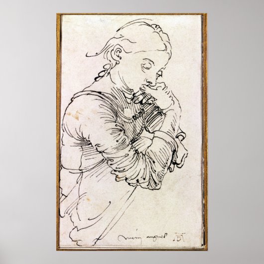 Poster My Agnes', femme de Durer décrite comme une fille, (Devant)