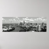 Poster My Austin Skyline BW (Devant)