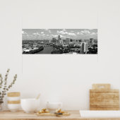 Poster My Austin Skyline BW (Cuisine)
