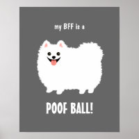 My BFF est un POOF BALL Pomeranian - Personnalisab