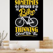 Poster My Bike Thinking About (Cuisine)