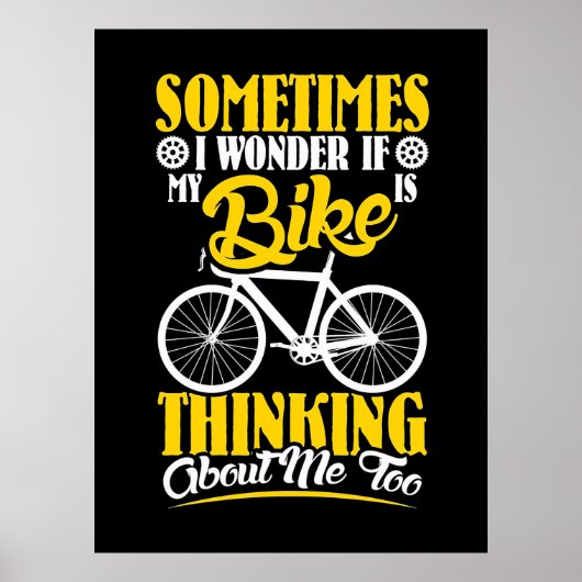 Poster My Bike Thinking About (Devant)