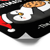 Poster My Body Is 98% Christmas Cookies Funny Penguin Paj (Coin)