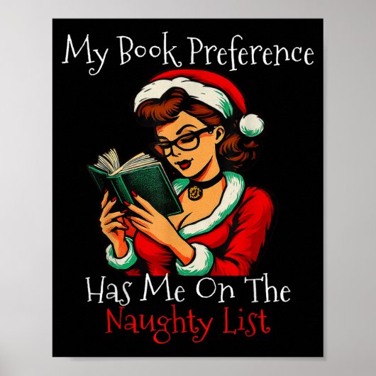 Poster My Book Preference Has Me On The Naughty List Chri (Devant)