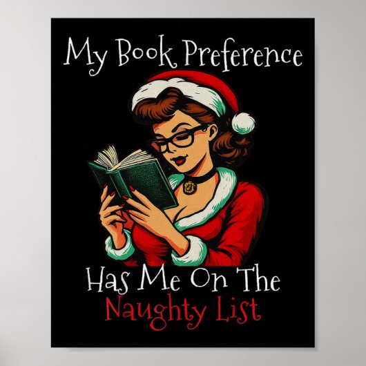 Poster My Book Preference Has Me On The Naughty List Chri (Devant)