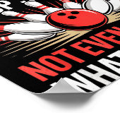 Poster My Bowling Technique Is Top Secret Funny Bowling C (Coin)