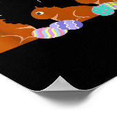 Poster My Butt Hurts Chocolate Bunny Easter Funny (Coin)