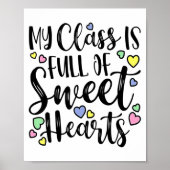 Poster My Cl Is Full Of Sweet Heart Valentines Day Cu  (Devant)