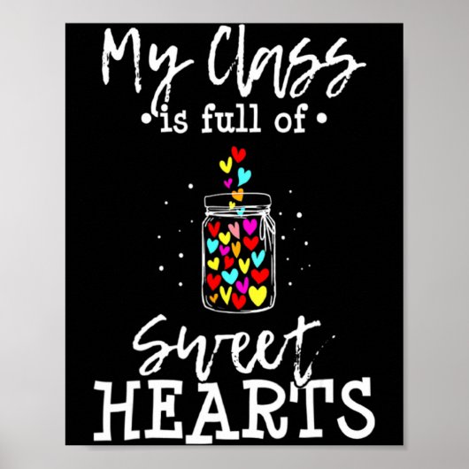 Poster My Cl Is Full Of Sweethearts Rainbow Teacher Va _1 (Devant)