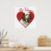 Poster My Clumber Spaniel Valentine (Cuisine)