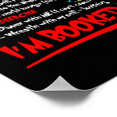 Poster My Day I'm Booked Christmas Schedule Time  (Coin)