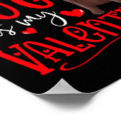Poster My Dog Is My Valentine Chocolate Labrador Valentin (Coin)