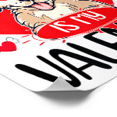 Poster My Dog Is My Valentine Day Heart Love Dog Valentin (Coin)