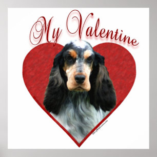 Poster My English Cocker Spaniel Valentine