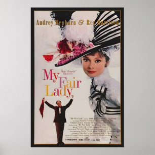 Poster My Fair Lady Rétro Audrey Hepburn Rex Harrison