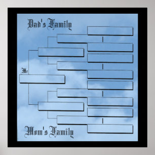 Poster My Family Tree 24"x24"