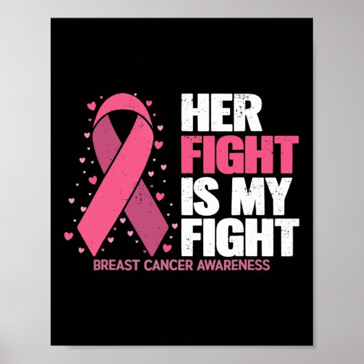Poster My Fight Breast Cancer Awareness Fami (Devant)
