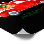 Poster My First Christmas Truck Candy Canes Green Red Bab (Coin)