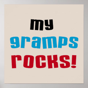 Poster My Gramps Rocks T-shirts et cadeaux