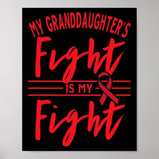 Poster My Granddaughter's Fight Is My Fight Blood Cancer  (Devant)