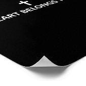 Poster My Heart Belongs To Jesus Subtle Minimal Christian (Coin)