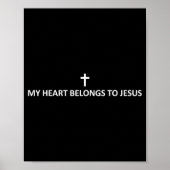 Poster My Heart Belongs To Jesus Subtle Minimal Christian (Devant)