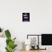 Poster My Hero Is Now My Angel Pancreatic Cancer Awarenes (Bureau à domicile)