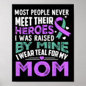 Poster My Heroes I Wear Purple For My Mom Heimer Awarenes (Devant)