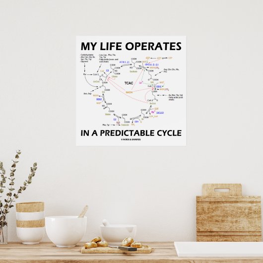 Poster My Life Operates In A Predictable Cycle (cancer) (Cuisine)
