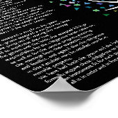 Poster "My Love Grove Like a Tree" Certificat de Ketubah (Coin)