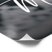 Poster My Love Modern Script Mariage Photo (Coin)