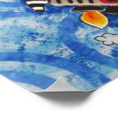 Poster My Moon Rocket in Red Print (Coin)