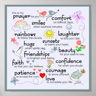 Poster My Prayer For You   Blue