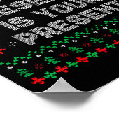 Poster My Presence Is Your Present Ugly Christmas Funny X (Coin)