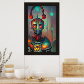 Poster My Robot DJ par Wombott (Cuisine)