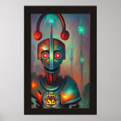 Poster My Robot DJ par Wombott (Devant)
