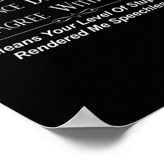 Poster My Silence Doesnt Mean I Agree With You  (Coin)