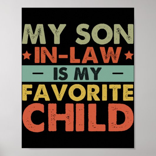 Poster My Son In Law Is My Favorite Child Family Groovy T (Devant)