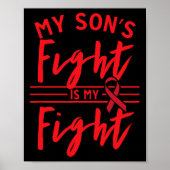 Poster My Son's Fight Is My Fight Blood Cancer Awareness (Devant)