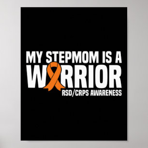 Poster My StepMom Est Un Guerrier Orange Ribbon Rsdcrps A