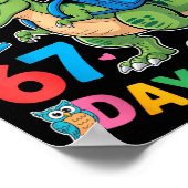 Poster My Teacher Survived 67 Days Of Me Funny Dinosaur S (Coin)