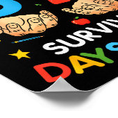 Poster My Teacher Survived 67 Days Of School Funny 6-7 67 (Coin)