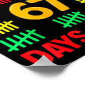 Poster My Teacher Survived 67 Days Of School Funny 6-7 67 (Coin)