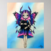 Poster My Three Kitties fée chat noir Imprimer (Devant)