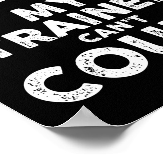 Poster My Trainer Can't Count Funny Gym Workout Long Slee (Coin)