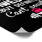 Poster My Trainer Is Awesome But Can't Count Funny Gym (Coin)