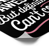 Poster My Trainer Is Awesome But Can't Count Funny Gym (Coin)