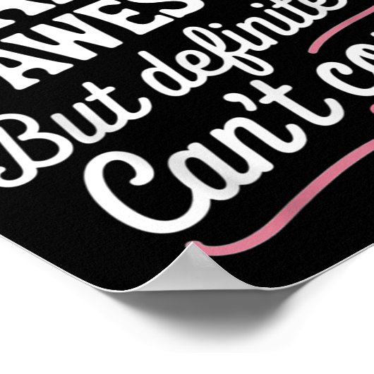 Poster My Trainer Is Awesome But Can't Count Funny Gym  (Coin)