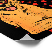 Poster My Valentine Is Golden Retriever Valentines Day Pe (Coin)